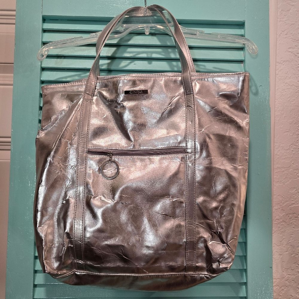 Silver Tote Bag